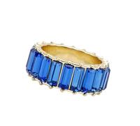 BESPORTBLE Anello da donna arcobaleno, colore multicolore blu, anello elegante gioiello alla moda chic