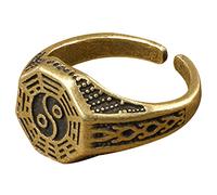 BESPORTBLE Anello Tai Yin Anello D'argento Anello Feng Shui Anello Unisex Per Anelli Per Uomini Gli Uomini Suonano Il Anelli Per Il Pollice Per Le Donne Anello Nero Ottone