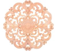 BESPORTBLE - Applique in legno intagliato in stile vintage europeo intagliato, 15 cm, plastica, Come mostrato, 30 x 30 cm