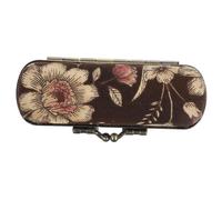 BESPORTBLE Astuccio Portarossetto Retrò Con Specchio, Scatola Porta Rossetto Per Donna, Custodia Da Viaggio Per Borsa, Design Floreale Elegante, Per Escursioni e Feste