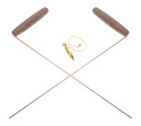 BESPORTBLE Bacchette Di Rame Per Rabdomanzia Spirituale, Strumenti Di Rame Per La Ricerca Di Metalli e Acqua, Set Portatile Per Caccia e Rilevamento Archeologico