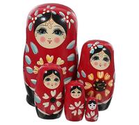 BESPORTBLE Bambole in Legno Matrioska Giocattoli Nidificanti Per Ragazzo Ragazza Decorazione Di Bambole in Legno Dipinto Mano
