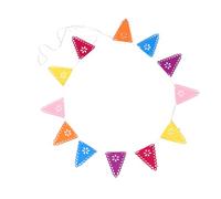 BESPORTBLE Bandiera Messicana per Festeggiamenti Decorazione per e Dei Morti Bandiere Triangolari Colorate per Eventi Festivi per Compleanni e Matrimoni