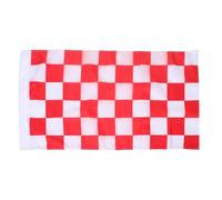 BESPORTBLE Bandiere Da Corsa A Scacchi In Poliestere - 96X64 Cm Bandiere Per Auto Rosse E Bianche Striscioni Per Esterni Per Giardino Prato Patio Garage Forniture Per Feste Di Corse