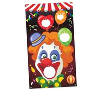 BESPORTBLE Bandiere da Lancio per Gioco Sacchi di Sabbia da Clown, Set da 3 Pezzi in Poliestere Leggero, Decorazioni per Feste di Carnevale e Attività Ludiche All’aperto e Colore Casuale