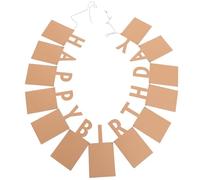 BESPORTBLE Banner Buon Compleanno in Carta Kraft Striscione Fotografico da Parete Decorazione per Feste di Compleanno Utilizzabile su Porte Finestre e Aree Esterne