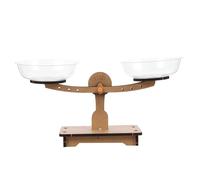 BESPORTBLE Bilancia in Legno Educativa Per Bambini, Kit Bilancia Montessori Interattivo Per Sviluppo Cognitivo e Apprendimento Matematico, Gioco Scientifico Per Scuola e Didattica