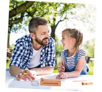 BESPORTBLE Blocco Legno Percussione con Mazzuolo Strumento Musicale Didattico Orff Suono e per Lezioni Costruzione Durevole per Scolastico e Domestico