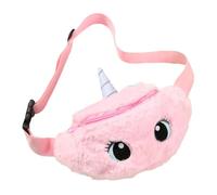 BESPORTBLE Borsa a tracolla peluche cartone animato Cintura fanny moda da donna Carino simpatico borsa in vita unicorno dei cartoni animati poliestere