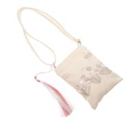 BESPORTBLE Borsa Di Tela Ricamata Con Stampa Floreale Borsa Tote Leggera e Versatile Per Spiaggia e Uso Quotidiano Realizzata in Materiale Resistente e Confortevole