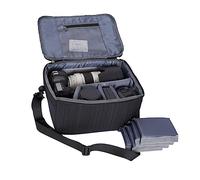 BESPORTBLE Borsa Per Fotocamera e Antivibrazione Organizer Per Reflex Digitale Con Chiusura Doppia Cerniera Nera Design Laterale