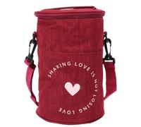 BESPORTBLE Borsa Termica Portavivande Rossa Oxford, Compatta e Leggera | Isolamento Termico, per Picnic e Takeout, Formato Tascabile Facile da Trasportare