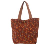 BESPORTBLE Borsa Tote in Velluto a Coste Motivo Floreale per Studenti e Mamme Pranzo al Sacco e Viaggi Casa-Lavoro