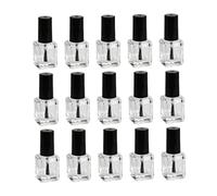 BESPORTBLE Bottiglia Vuota in Vetro Trasparente Per Smalto Per Unghie Con Pennello 15 Pezzi Confezione Ricaricabile Per Nail Art