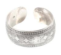 BESPORTBLE Bracciale Aperto Donna Vintage con Incisioni Retrò Design Fascia Larga Elegante Bracciale Moda per Polso e Avambraccio