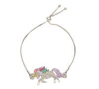 BESPORTBLE Bracciale Cavallo Argento Per Donna Accessorio Unico Colorato Per Regalo Di Compleanno Festa Ragazzo Ragazza Vacanze Realizzato in Lega Ecológica Sicura