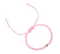 BESPORTBLE Bracciale Di Lettere D'amore Perline Del Braccialetto Dell'amicizia Bracciali Carini Ciondolo Per Donne Bracciali Intrecciati a Mano Bande Fatto a Mano Adolescente Rosa Lega