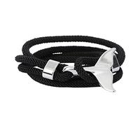 BESPORTBLE Bracciale Nautico in Nylon Con Coda Di Balena - Design Unico e Resistente - Perfetto Per Amanti Del Mare e Club Ocean Ideale Per Ogni Occasione