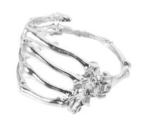BESPORTBLE Braccialetto Donna in Metallo Lega Di Zinco - Bracciale Gotico Scheletro Punk Per Polso - Accessori Unici Per Stile Alternativo e Moda Alternativa