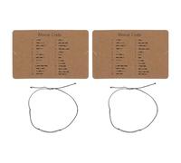BESPORTBLE Braccialetto in Acciaio Inossidabile per Coppia 2 Pezzi, Bracciale Creativo Numeri e Lettere in Codice Morse, Catena da Mano Elegante per Donna, Regalo per Festa degli Innamorati