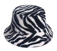 BESPORTBLE Caldo Cappello Zebra Bucket In Peluche Per L'Autunno Beanie Per Uomini E Donne