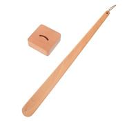 BESPORTBLE Calzascarpe Legno con Supporto e Corda Strumento Facile da Indossare per Anziani e Adulti Adatto per Camere da Letto e Soggiorni