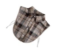 BESPORTBLE Camicia Con Colletto Falso Staccabile Camicetta Con Decorativo Falso Collare Perfetta Per Look Versatili