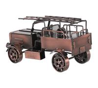 BESPORTBLE Camion Pompieri d'Epoca in Metallo Pressofuso Veicolo Antincendio retrò Ornamento da Scaffale per Casa e Ufficio