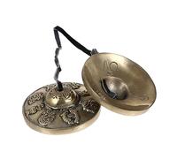 BESPORTBLE Campana per Cembali in Rame Naturale per Buddismo Tibetano Campana per Meditazione e Fatta Mano Suono e Acuto Utilizzo Quotidiano Pratica e Meditazione