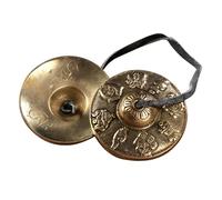 BESPORTBLE Campana per Meditazione e Strumento Percussione per Adulti Cimbali Artigianali con Suono per Pratiche Spirituali e Cerimonie