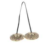 BESPORTBLE Campana per Piatti in Rame Ritmico Facile da Trasportare Strumento Percussione per Meditazione Cerimonie Religiose e Yoga Retro Design Duraturo e Anti-arrugginizione Toni Armonici