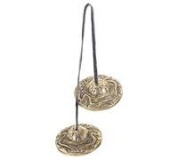 BESPORTBLE Campana Tibetana Rame Per Meditazione Strumento Percussione Artigianale Design Semplice e Resistente Ottima Per Iniziare e Sperimentare La Meditazione Struttura Leggera e Duratura