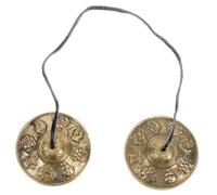 BESPORTBLE Campana Tingsha in Rame per Meditazione e Yoga Strumento Percussione Compatto per e Guarigione per Mindfulness e Pratiche Spirituali