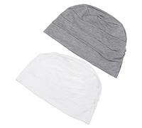 BESPORTBLE Cappello Morbido e Facilita la Pulizia della Casa per Pazienti Oncologici 2 Pezzi Cuffia da Notte in Cotone Elastico Protegge i Chioma per Dormire