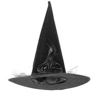 BESPORTBLE Cappello Strega Per Halloween Con Decorazioni Floreali e Accessorio Cosplay Per Concorsi Costumi Design e Duraturo