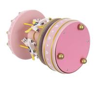 BESPORTBLE Carillon a Carica Meccanico a Giostra con Cavalli Rotanti in Legno e Plastica Rosa Ornamento Natalizio Festivo e Decorativo da Tavolo Regalo per e Anniversari