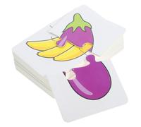 BESPORTBLE Carte Educative per Puzzle Abbinamento Frutta e Verdura Gioco Didattico Prescolare per Osservazione Memoria e Immaginazione Materiale Sicuro e Antiriflesso