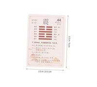 BESPORTBLE Carte i Ching Esagrammi Portafortuna Guida alla Divinazione Feng Shui per Ricchezza e Successo Istruzioni Comprese