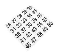 BESPORTBLE Cartelli Numerici in Plastica per Tavoli da Matrimonio Segnaposto Riservati Riutilizzabili Numeri Bianchi 26-50 Accessori Decorativi per Ricevimenti e Feste Cartelli per Posti