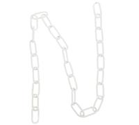 BESPORTBLE Catena Lampadario Bianco in Ferro per Accessorio Luce Sospensione Decorativa Resistente e Facile da Installare per Casa e Soggiorno