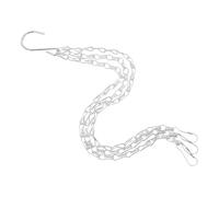 BESPORTBLE Catena Sospesa in Ferro Nera con Ganci da Soffitto per Vasi di Fiori, Set da 3 Catene per Piante, per Balconi e Spazi Esterni, Supporto Decorativo per Cesti e Lanterne