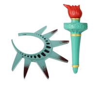 BESPORTBLE Cerchietto a Forma di Statua della Libertà per Donne, Accessorio Patriottico in Pu, Design Unico e Confortevole, per Feste di Halloween e Ogni Occasione