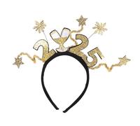 BESPORTBLE Cerchietto Capodanno con Numeri e Stelle Fascia Capelli per Adulti Riutilizzabile Decorazione Festiva per Feste di Capodanno e Foto Party