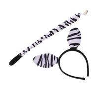 BESPORTBLE Cerchietto con Orecchie Zebra Clip Accessorio Costume Animali per Adulti Leggero e per Spettacoli Cosplay e Feste