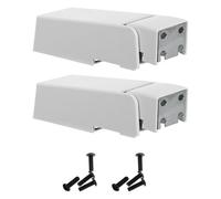 BESPORTBLE Cerniere Metallo Bianco per Porta Congelatore 2 Pezzi con Montaggio Semplice, Parti di Ricambio Ideali per Freezer e Cucine Professionali