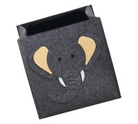 BESPORTBLE Cesto Portaoggetti in Feltro Design Elefante, Organizer per Giocattoli e Vestiti, Contenitore Resistente e Leggero per Biancheria e Spazi Piccoli, Lavabile e Portatile