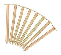 BESPORTBLE Chiodi per Marcatori di Terreno 10 Pezzi in Acciaio Inox Picchetti da Giardino per Confini e Paesaggi Strumenti di Fissaggio per Uso Esterno e Delimitazione