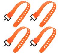 BESPORTBLE Cinghie da Sci Regolabili in TPU Arancione 30 Cm con Fibbia a Sgancio Rapido, Set 4 Pezzi per Scarponi da Snowboard e Attacchi, Resistenti al Freddo, per Sport Invernali