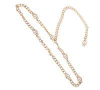 BESPORTBLE Cintura Da Donna Catena Di Perle Regolabile in Metallo Dorato, Accessorio Gioiello Per Abiti Da Sposa, Feste e Cerimonie, Design Elegante e Giovane