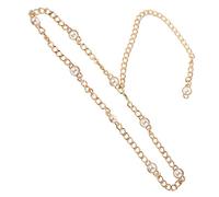 BESPORTBLE Cintura da Donna Perle Dorate Regolabile, Catena Gioielli Elegante per Abiti da Sposa e Feste, Accessorio Vita Alta per Look Giovane e Raffinato